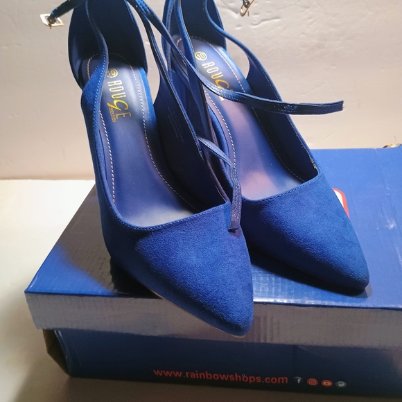 Rouge Helium Elegant Royal Blue Heels - Picture 2 of 5